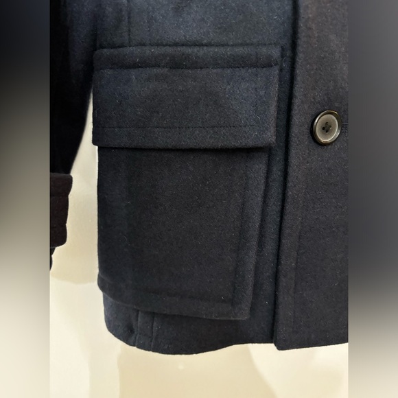 Vince Designer Kids Heavy Wool Double Breasted Coat Size Medium - Picture 8 of 15